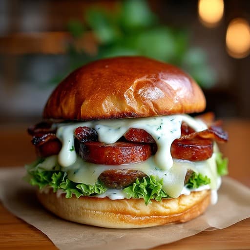 GRILLED SAUSAGE BURGER